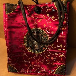 Oriental embroidered purse